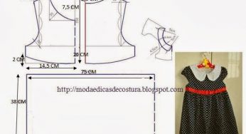 VESTIDO DE CRIANÇA 1/2 ANOS FÁCIL DE FAZER