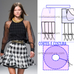 croqui e transformação de saia