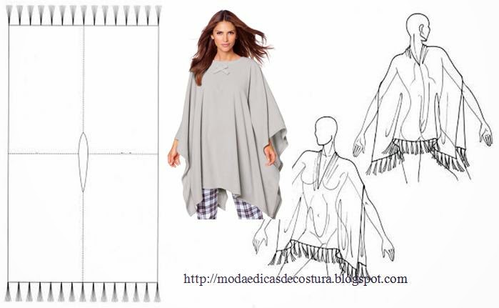 MOLDE DE PONCHO MEXICANO
