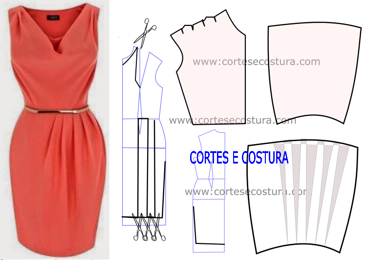 vestido-drapeado