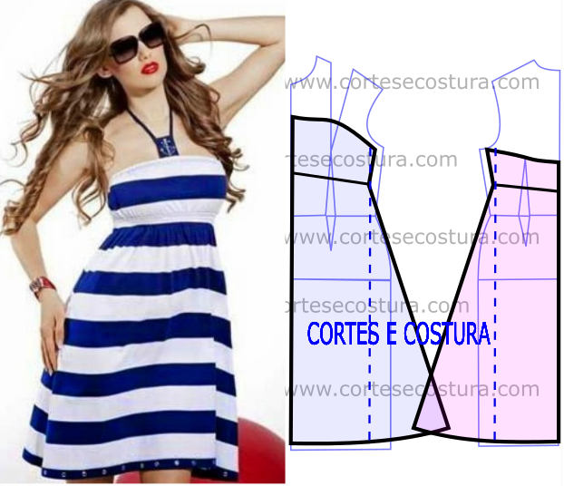 VESTIDO RISCAS