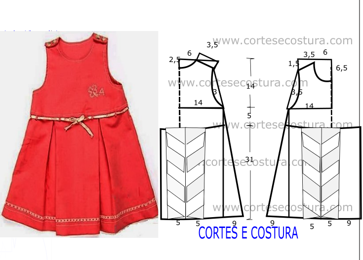 vestido crianca