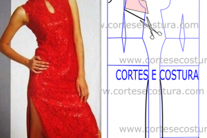 molde de vestido com medidas