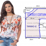 blusa com renda branca