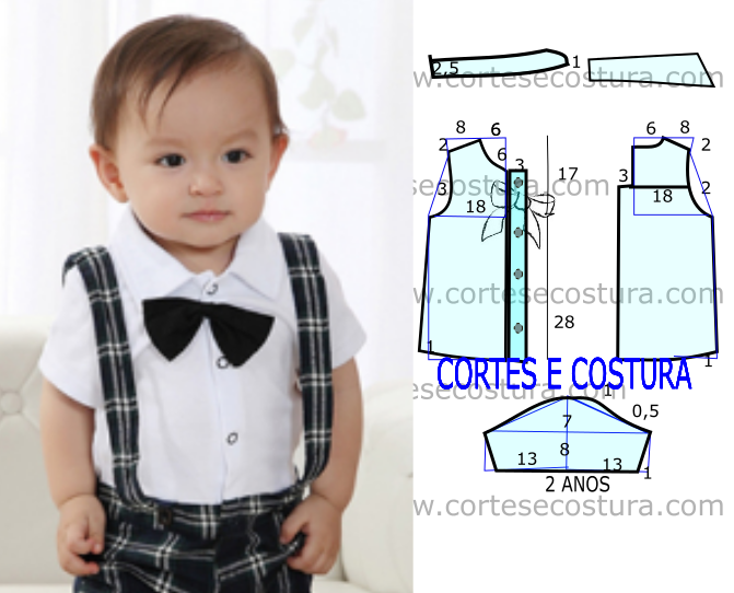 molde de camisa infantil gratis