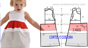 Molde de vestido infantil