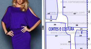 Vestido azul marinho