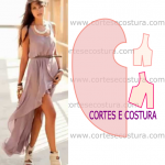 vestido assimetrico curto