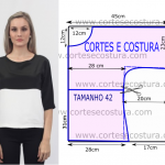 blusa tecido crepe