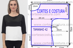 blusa tecido crepe