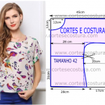 blusa estampada