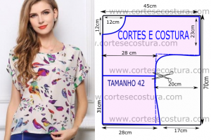 blusa estampada