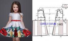 Molde para roupa de menina